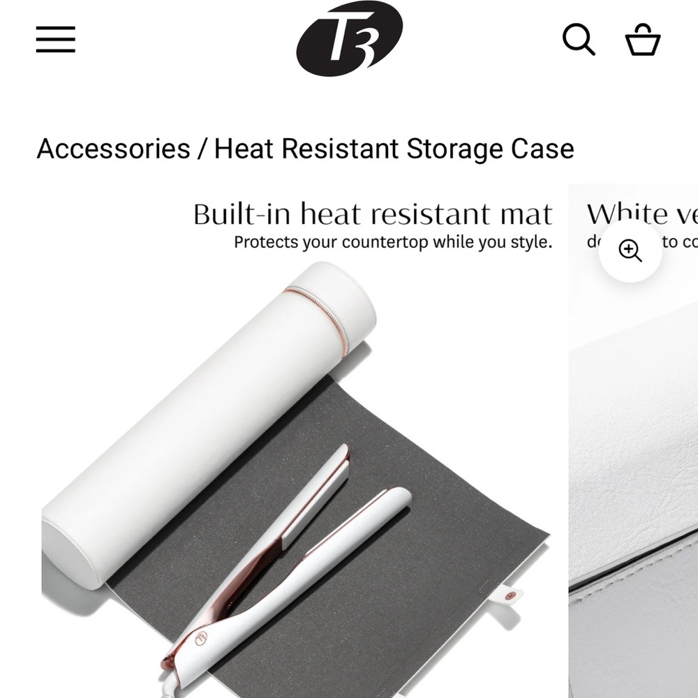 New in box t3 hear resistant storage case with mat